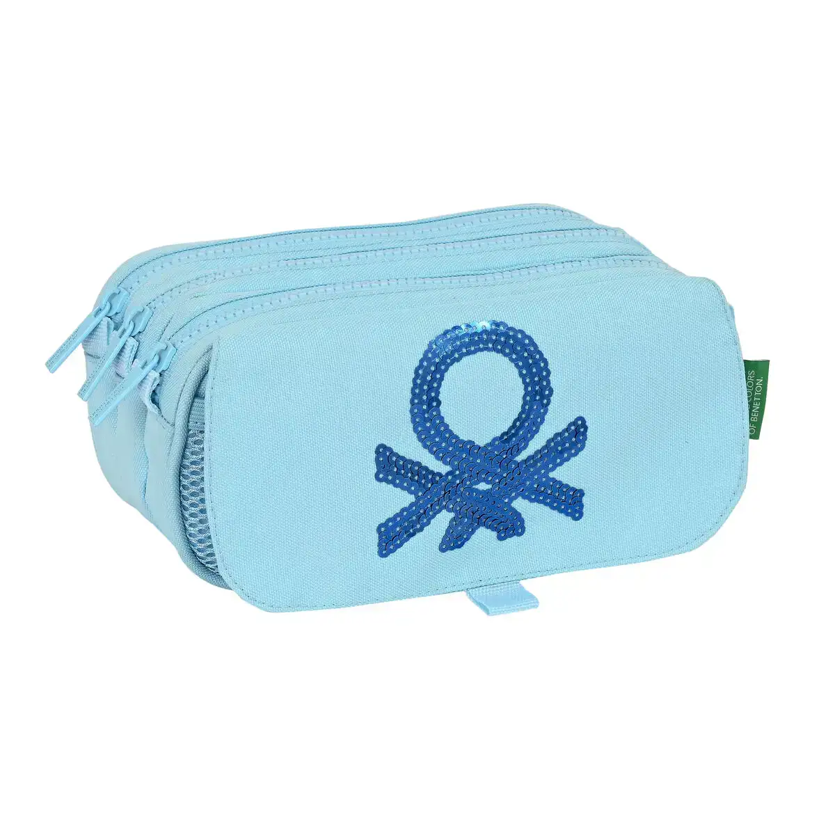 Trousse fourre tout triple benetton sequins bleu clair 21 5 x 10 x 8 cm _7910. DIAYTAR COTE D'IVOIRE - L'Écrin de Vos Désirs Shopping. Parcourez notre boutique en ligne et explorez des produits minutieusement choisis pour répondre à vos envies les plus exigeantes.
