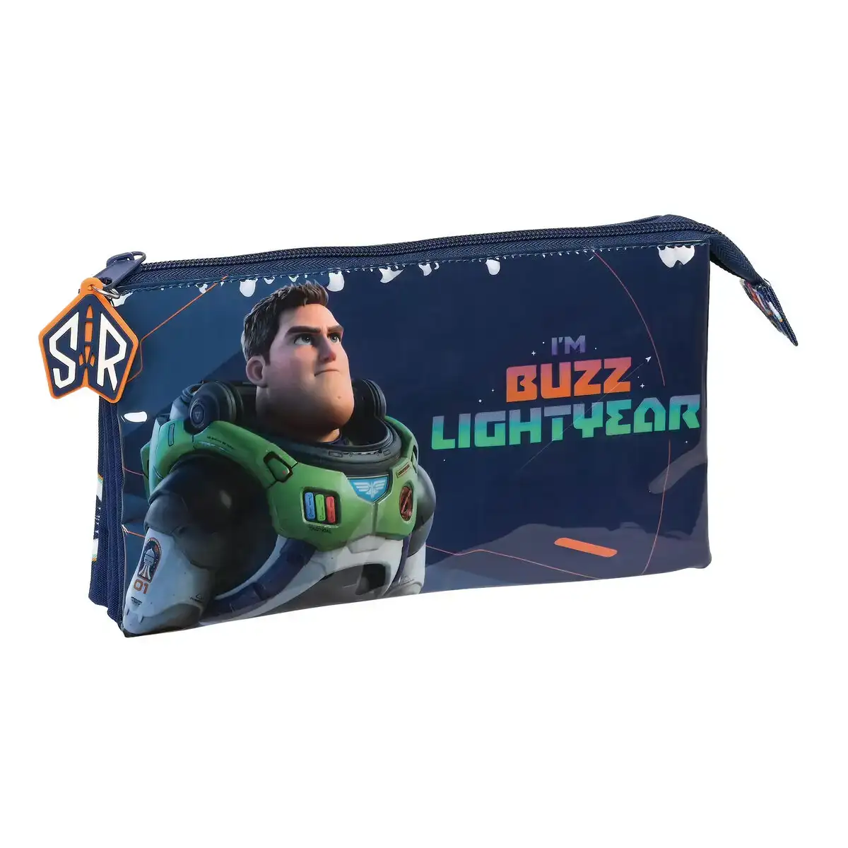 Trousse fourre tout triple buzz lightyear blue marine 22 x 12 x 3 cm _5379. DIAYTAR COTE D'IVOIRE - L'Art de Choisir, l'Art de Vivre. Parcourez notre boutique en ligne et choisissez parmi des produits de qualité qui ajoutent de l'élégance à votre quotidien.