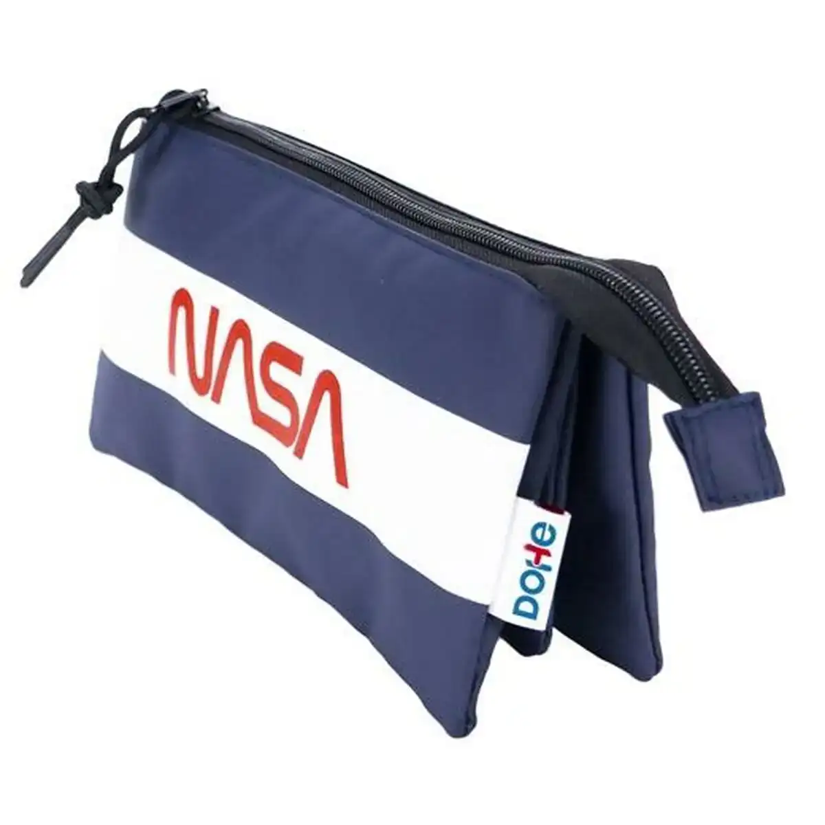Trousse fourre tout triple dohe nasa flag bleu_8062. DIAYTAR COTE D'IVOIRE - Un Monde de Possibilités à Portée de Clic. Parcourez notre site web pour découvrir des sélections infinies, de l'épicerie aux bijoux, et vivez une expérience d'achat sans pareil.