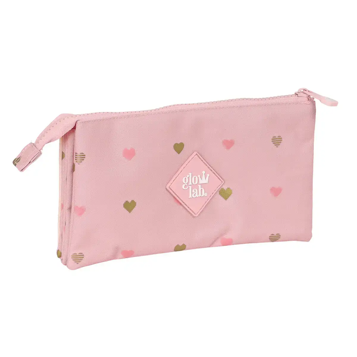 Trousse fourre tout triple glow lab hearts rose 22 x 12 x 3 cm_9611. DIAYTAR COTE D'IVOIRE - Votre Source de Découvertes Shopping. Naviguez à travers nos catégories et découvrez des articles qui vous surprendront et vous séduiront.