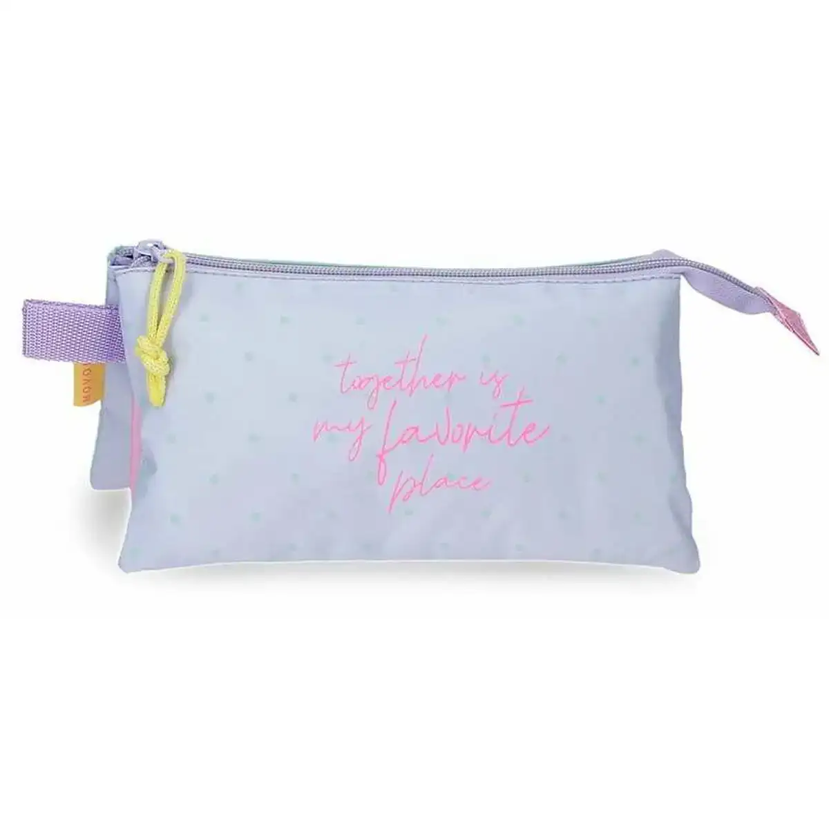 Trousse fourre tout triple joumma my favourite place 22 x 12 x 5 cm_7625. DIAYTAR COTE D'IVOIRE - Où Choisir est un Plaisir. Explorez notre boutique en ligne et choisissez parmi des produits de qualité qui satisferont vos besoins et vos goûts.