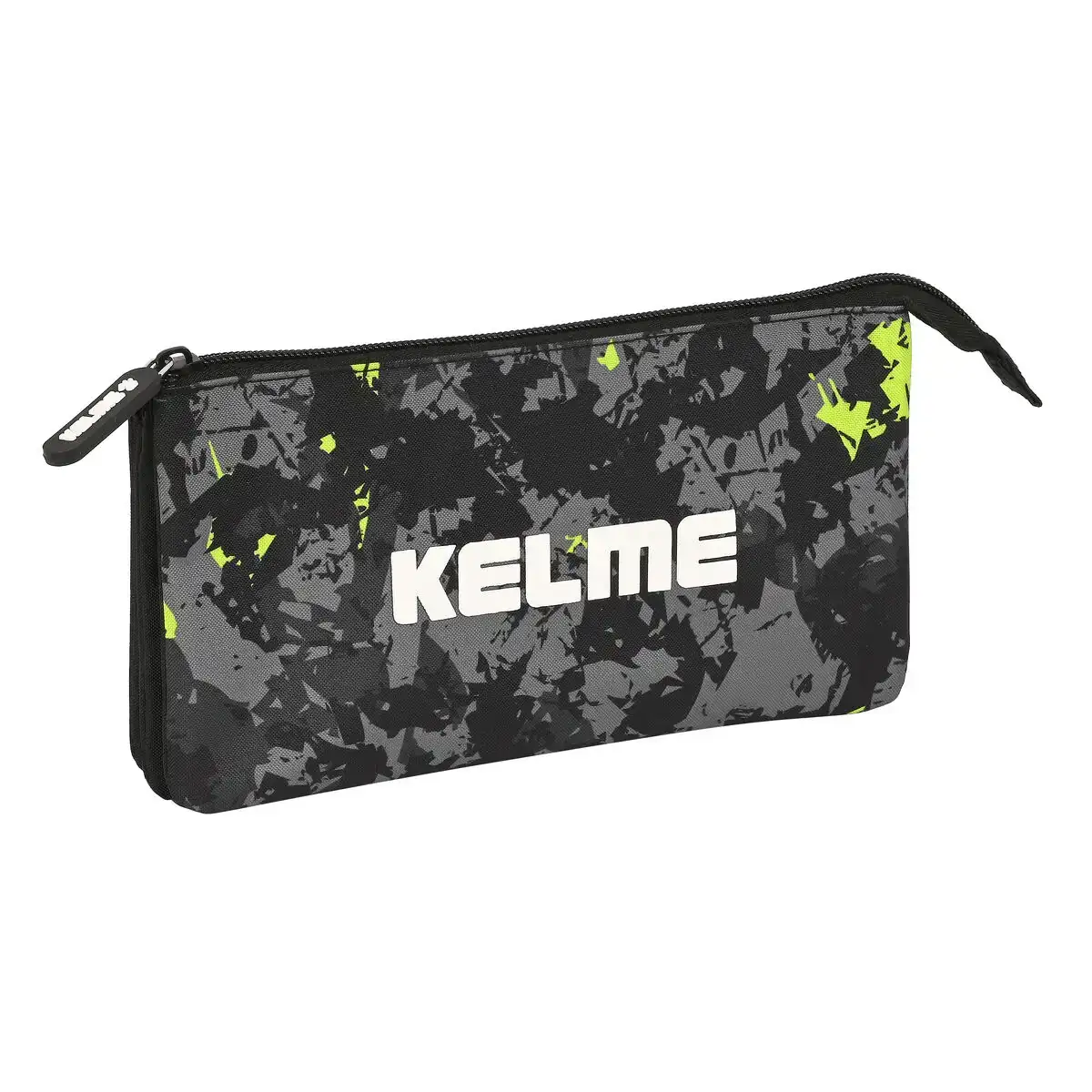 Trousse fourre tout triple kelme jungle noir gris citron 22 x 12 x 3 cm _3547. DIAYTAR COTE D'IVOIRE - Là où Chaque Produit est une Trouvaille Unique. Découvrez notre boutique en ligne et trouvez des articles qui vous distinguent par leur originalité.