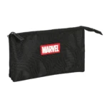Trousse fourre tout triple marvel noir 22 x 12 x 3 cm _5367. DIAYTAR COTE D'IVOIRE - L'Art de Vivre le Shopping Éthique. Parcourez notre gamme et choisissez des produits qui reflètent notre engagement envers des pratiques durables.