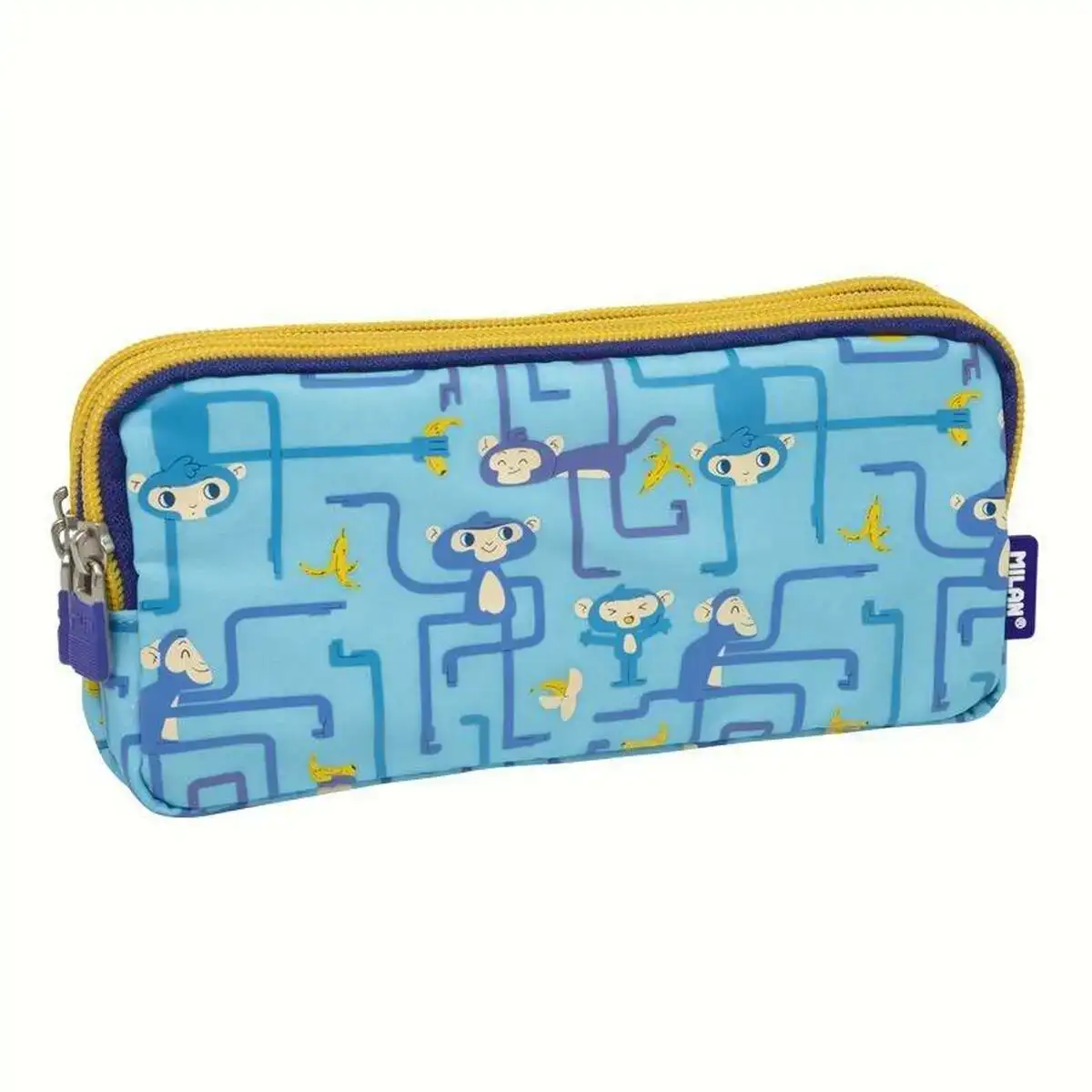 Trousse fourre tout triple milan tangled monkeys bleu 22 x 11 x 6 5 cm _6401. Entrez dans le Monde de DIAYTAR COTE D'IVOIRE - Où la Satisfaction est la Priorité. Explorez notre sélection pensée pour vous offrir une expérience de shopping qui va au-delà de vos attentes.
