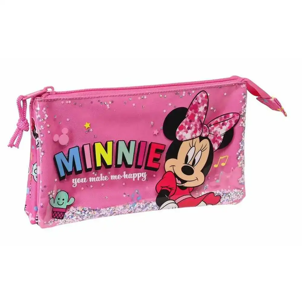 Trousse fourre tout triple minnie mouse lucky rose 22 x 12 x 3 cm _1151. DIAYTAR COTE D'IVOIRE - Votre Boutique en Ligne, Votre Histoire. Explorez notre sélection et découvrez des produits qui reflètent votre parcours et vos aspirations, un achat à la fois.