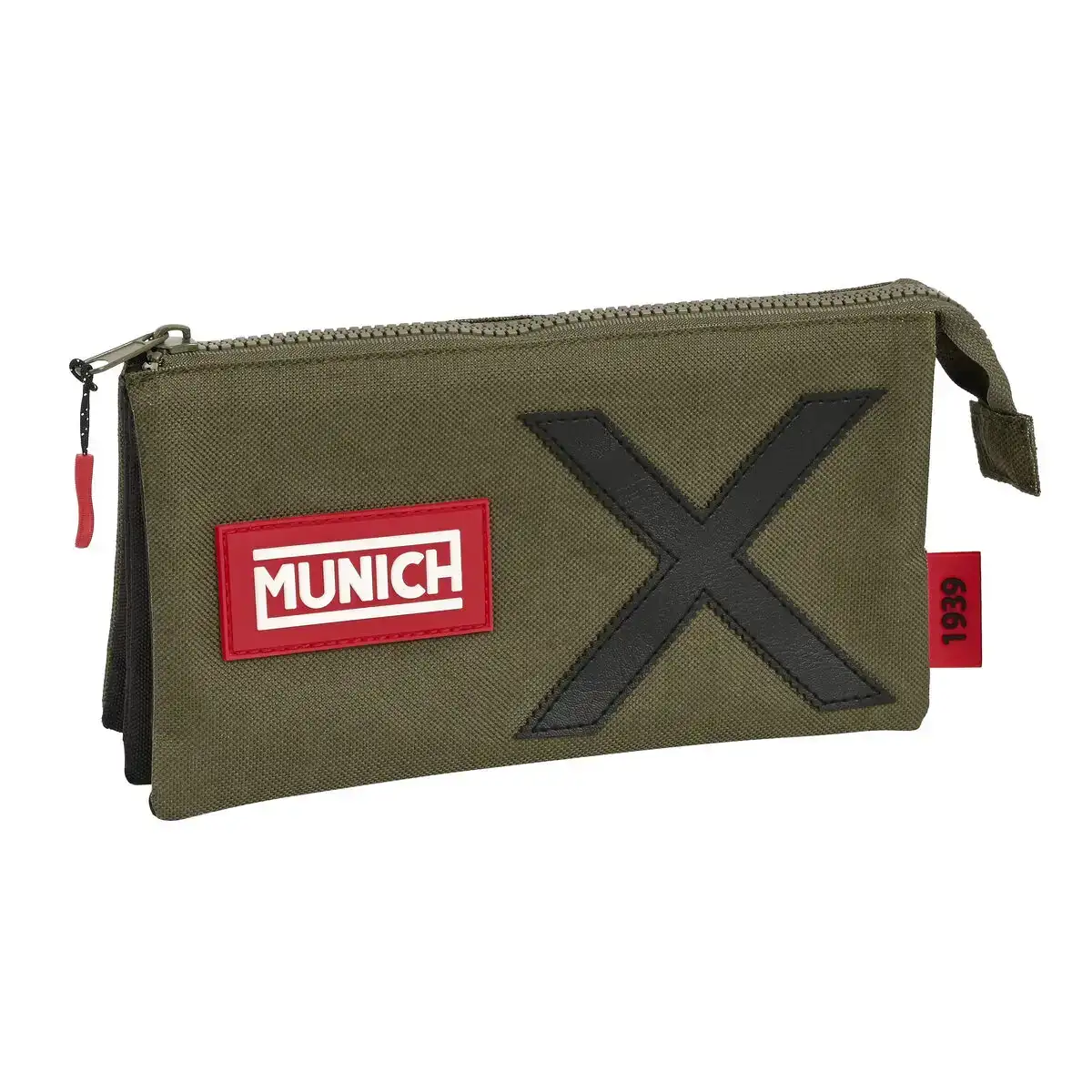 Trousse fourre tout triple munich class noir vert militaire 22 x 12 x 3 cm _2253. Entrez dans l'Univers de DIAYTAR COTE D'IVOIRE - Où la Tradition S'unit à la Modernité. Explorez notre sélection pour trouver des produits qui allient héritage et innovation.