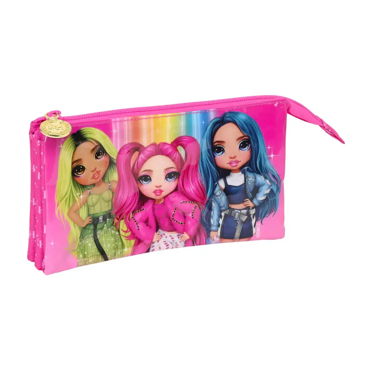 Trousse fourre tout triple rainbow high fuchsia 22 x 12 x 3 cm _9165. DIAYTAR COTE D'IVOIRE - Là où la Diversité Rencontre la Qualité. Parcourez notre gamme complète et trouvez des produits qui incarnent la richesse et l'unicité du Côte d'Ivoire.
