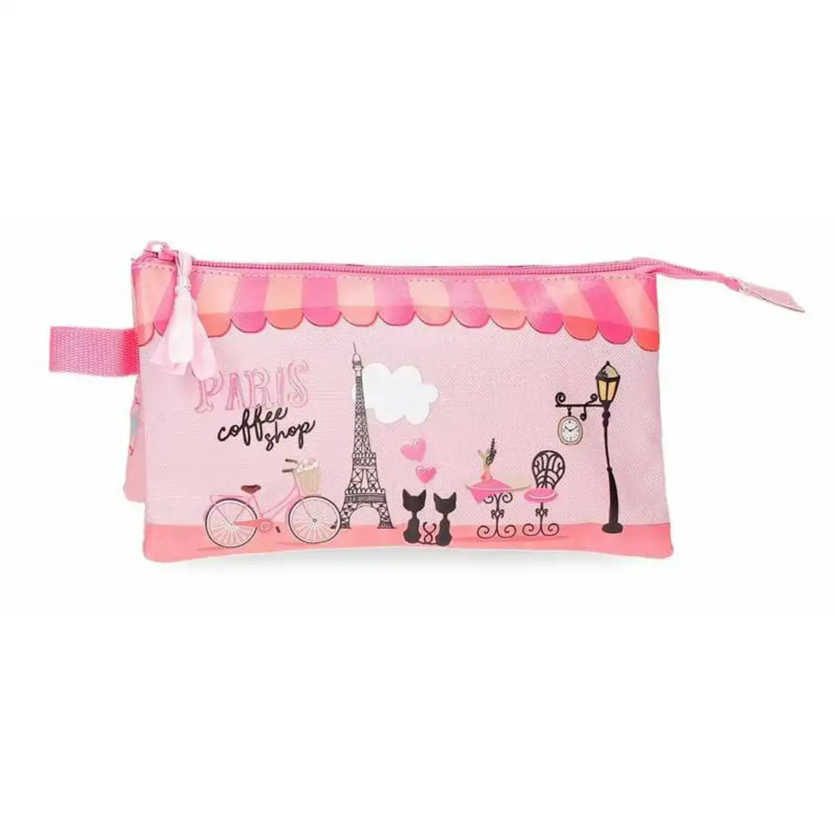 Trousse fourre tout triple roll road coffe shop rose 22 x 12 x 5 cm_9205. Découvrez DIAYTAR COTE D'IVOIRE - Votre Source de Produits Variés et un Service Exceptionnel. Parcourez nos catégories et bénéficiez d'un service client dévoué, prêt à vous guider à chaque étape.