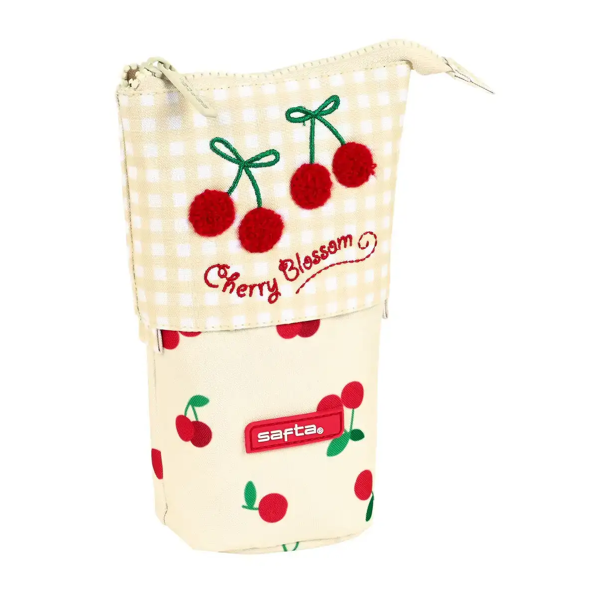 Trousse gobelet safta cherry beige 8 x 19 x 6 cm _4612. Bienvenue sur DIAYTAR COTE D'IVOIRE - Où l'Élégance Rencontrer la Tradition. Explorez notre gamme variée et trouvez des articles qui marient le chic moderne au charme ancestral.