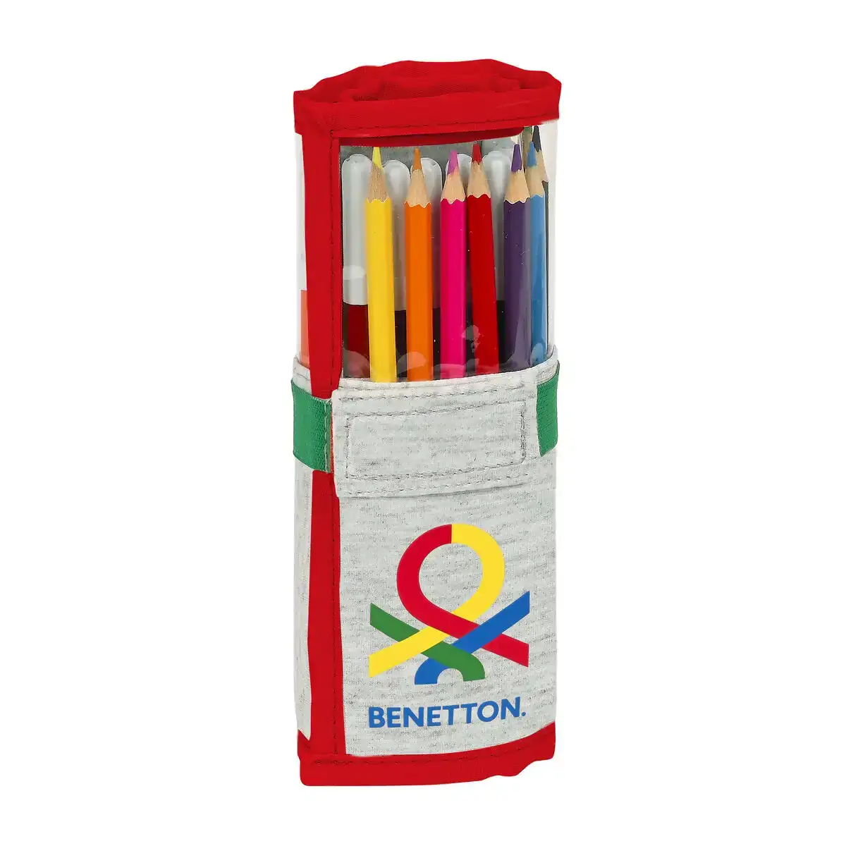 Trousse scolaire avec accessoires benetton pop gris 27 pieces 7 x 20 x 7 cm _2482. DIAYTAR COTE D'IVOIRE - Où la Mode et le Confort se Rencontrent. Plongez dans notre univers de produits et trouvez des articles qui vous habillent avec style et aisance.