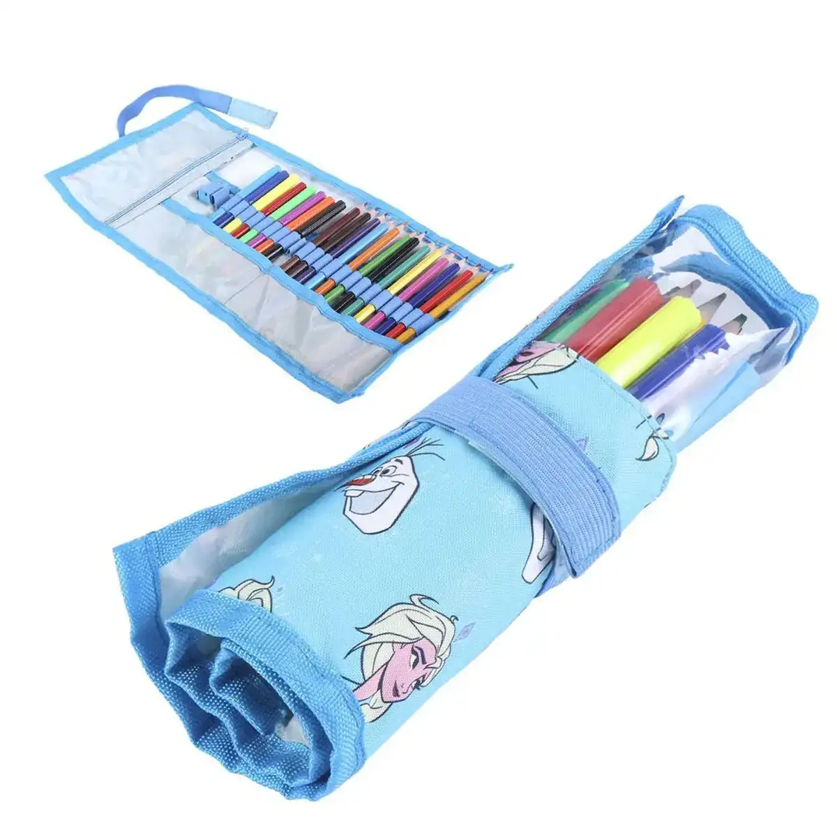 Trousse scolaire avec accessoires frozen bleu 22 pcs _1237. DIAYTAR COTE D'IVOIRE - Où l'Élégance Rencontre l'Authenticité. Naviguez à travers notre boutique en ligne et choisissez des produits qui incarnent le style et la tradition du Côte d'Ivoire.