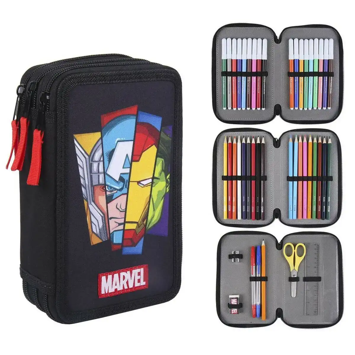 Trousse scolaire avec accessoires the avengers 43 pieces noir 12 5 x 6 5 x 19 5 cm _6999. Bienvenue sur DIAYTAR COTE D'IVOIRE - Où le Shopping est une Affaire Personnelle. Découvrez notre sélection et choisissez des produits qui reflètent votre unicité et votre individualité.