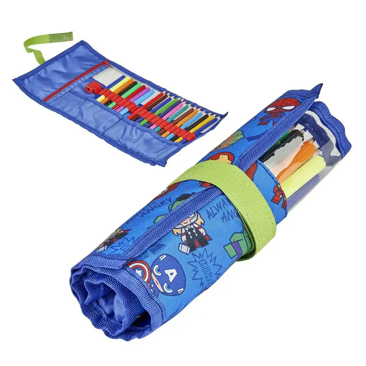 Trousse scolaire avec accessoires the avengers bleu 22 pcs _3048. Bienvenue sur DIAYTAR COTE D'IVOIRE - Où Chaque Produit a son Histoire. Découvrez notre sélection unique et choisissez des articles qui racontent la richesse culturelle et artistique du Côte d'Ivoire.