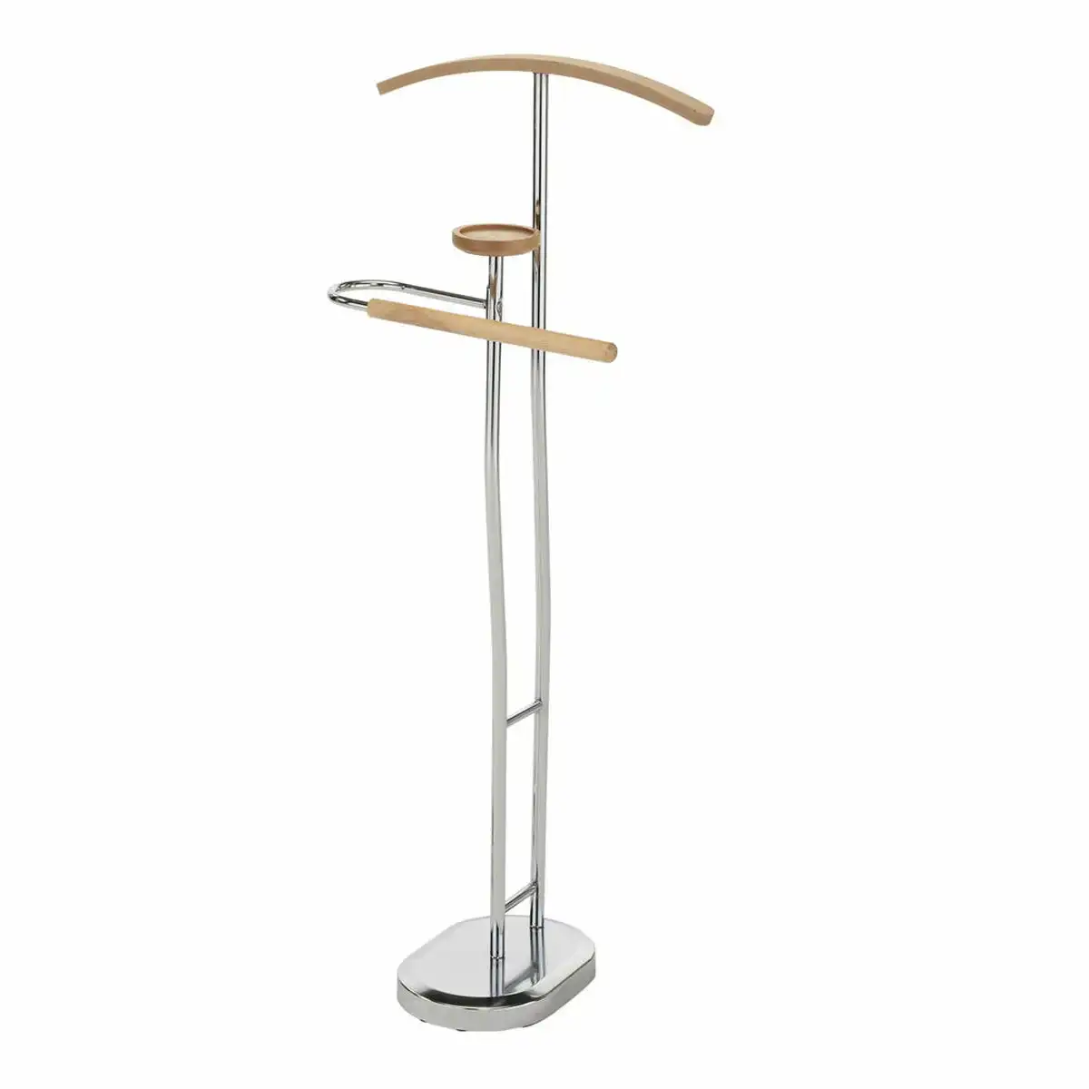 Valet de nuit dkd home decor 48 x 30 x 115 cm naturel argente acier plastique_6092. DIAYTAR COTE D'IVOIRE - Où Choisir est un Acte d'Amour pour le Côte d'Ivoire. Explorez notre boutique en ligne et choisissez des articles qui célèbrent la culture et l'artisanat du pays.