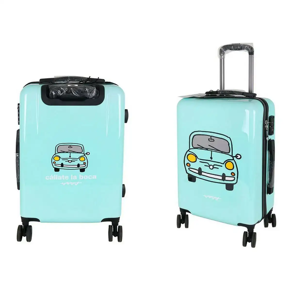 Valise cabine callate la boca voiture celeste 39 x 22 x 57 cm_1170. DIAYTAR COTE D'IVOIRE - Votre Passage vers le Raffinement. Plongez dans notre univers de produits exquis et choisissez des articles qui ajoutent une touche de sophistication à votre vie.