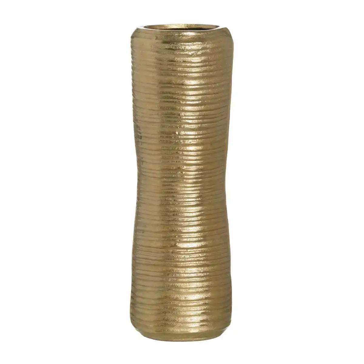 Vase 14 x 14 x 42 5 cm dore aluminium_7621. Bienvenue sur DIAYTAR COTE D'IVOIRE - Où Choisir est un Voyage Passionnant. Plongez dans notre catalogue et trouvez des produits qui révèlent la diversité et la beauté du Côte d'Ivoire.