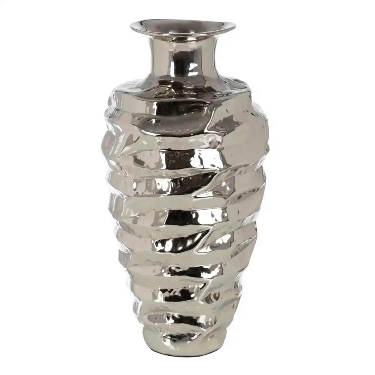 Vase 27 5 x 27 5 x 56 cm argent aluminium_3887. Bienvenue chez DIAYTAR COTE D'IVOIRE - Où Chaque Achat est un Geste d'Amour. Découvrez notre sélection minutieuse et choisissez des articles qui témoignent de votre passion.