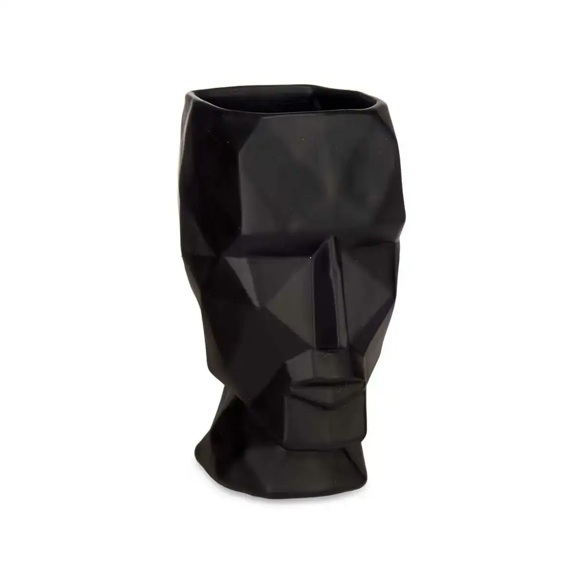 Vase 3d visage noir polyresine 12 x 24 5 x 16 cm 4 unites _2071. DIAYTAR COTE D'IVOIRE - L'Art du Shopping Sublime. Naviguez à travers notre catalogue et choisissez parmi des produits qui ajoutent une touche raffinée à votre vie quotidienne.