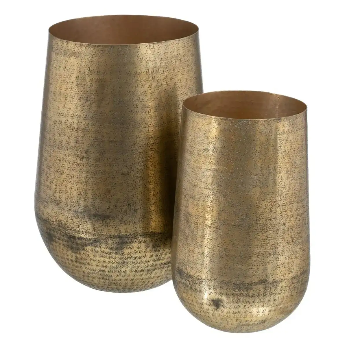 Vase 42 x 42 x 60 cm dore aluminium 2 unites _8927. DIAYTAR COTE D'IVOIRE - Votre Destination Shopping d'Exception. Parcourez nos rayons virtuels et choisissez des produits qui incarnent l'excellence et la diversité.