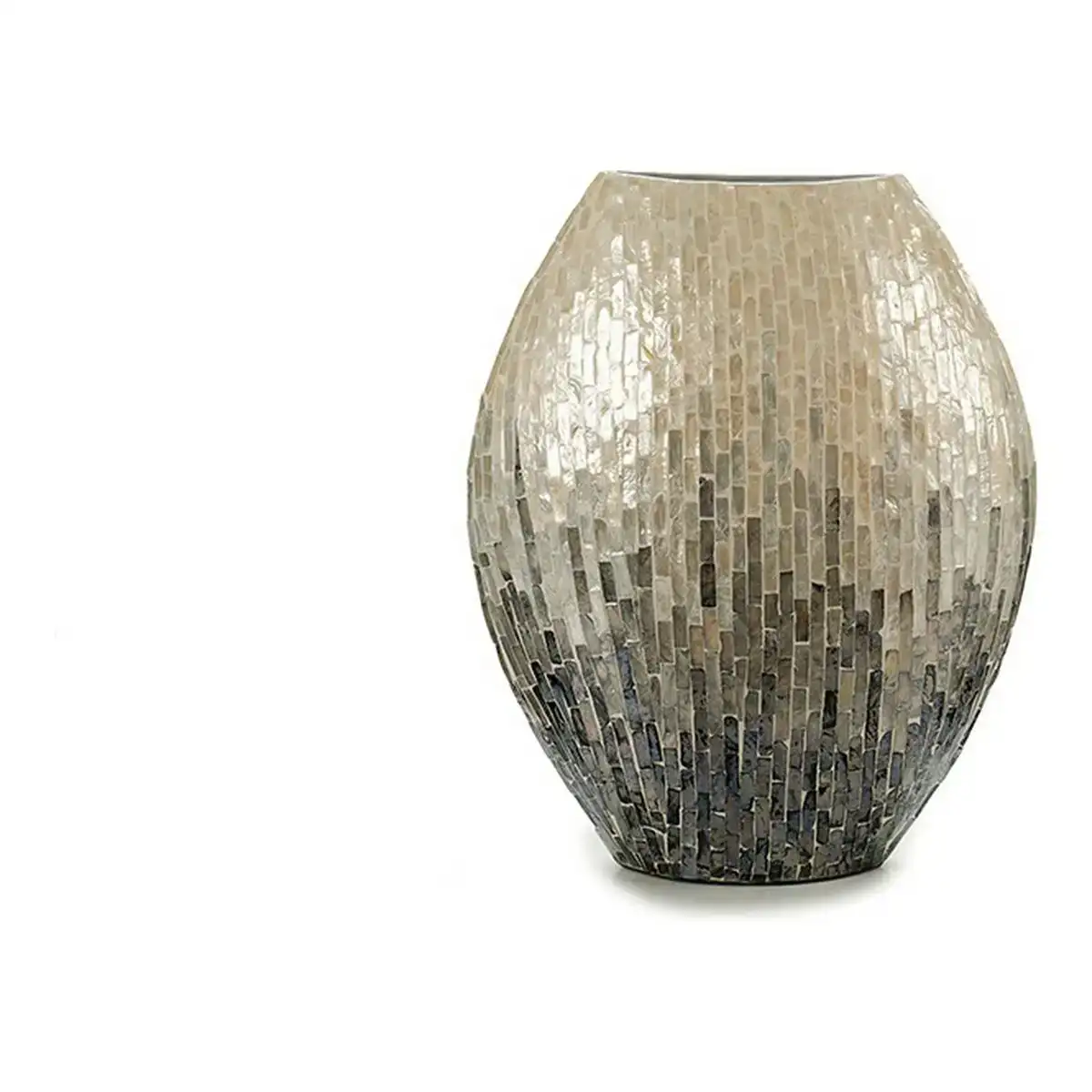 Vase bois gris nacre noire dm 18 x 44 5 x 40 cm _5624. DIAYTAR COTE D'IVOIRE - L'Art de Choisir, l'Art de Vivre. Explorez notre univers de produits soigneusement sélectionnés pour vous offrir une expérience shopping riche et gratifiante.