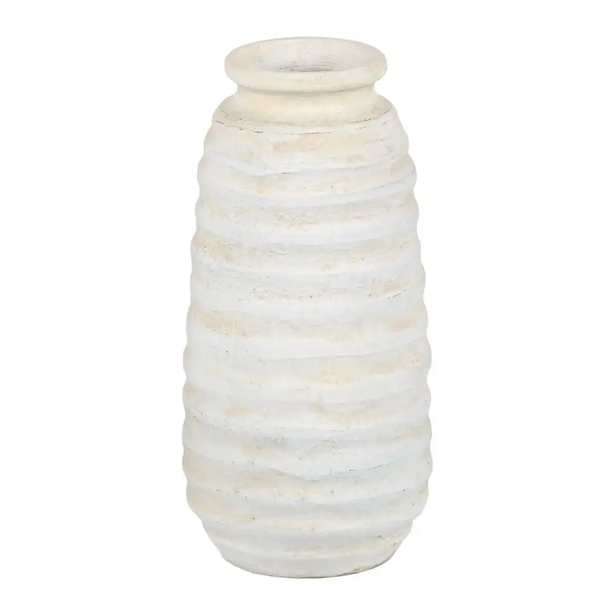 Vase creme ceramique 15 x 15 x 30 cm_1830. DIAYTAR COTE D'IVOIRE - Où Choisir Devient un Acte de Découverte. Découvrez notre gamme et choisissez des produits qui éveillent votre curiosité et élargissent vos horizons.