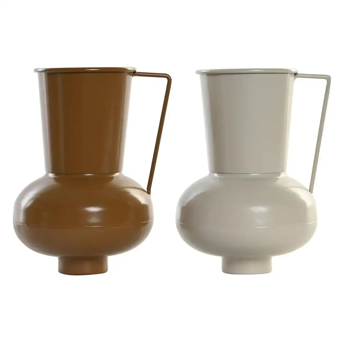 Vase dkd home decor 13 x 12 5 x 17 cm beige metal orange moutarde 2 unites _2168. DIAYTAR COTE D'IVOIRE - Votre Destination Shopping Authentique. Explorez notre boutique en ligne et découvrez des trésors qui reflètent l'âme du Côte d'Ivoire, pour une expérience shopping unique.