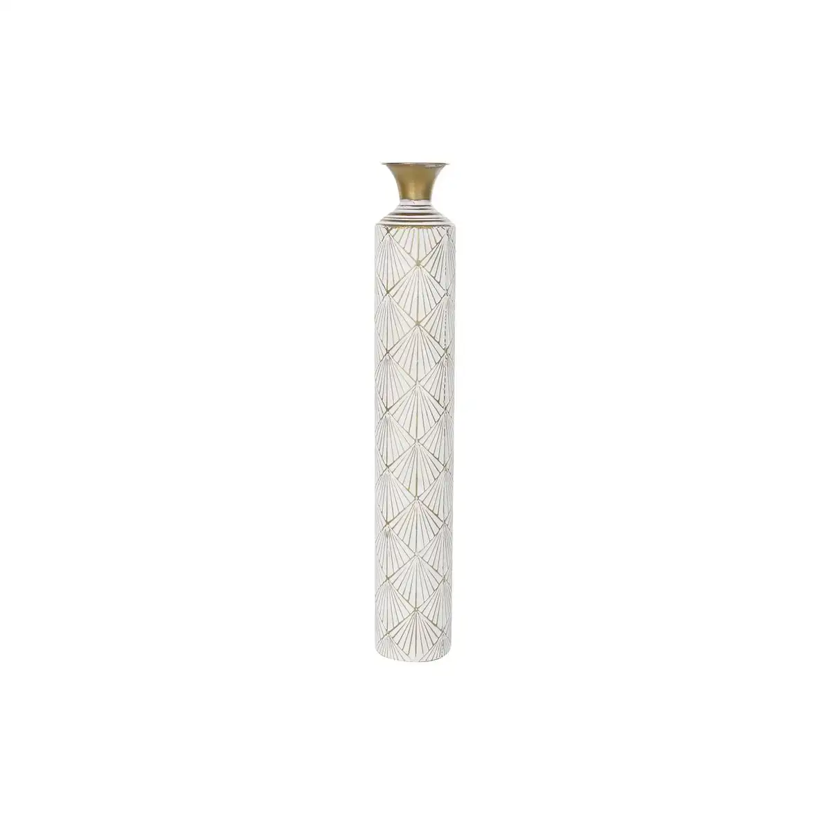 Vase dkd home decor 14 5 x 14 5 x 91 cm dore metal blanc fer_7513. DIAYTAR COTE D'IVOIRE - Votre Passage vers l'Élégance Accessible. Parcourez notre boutique en ligne pour trouver des produits qui vous permettent d'allier style et économies.