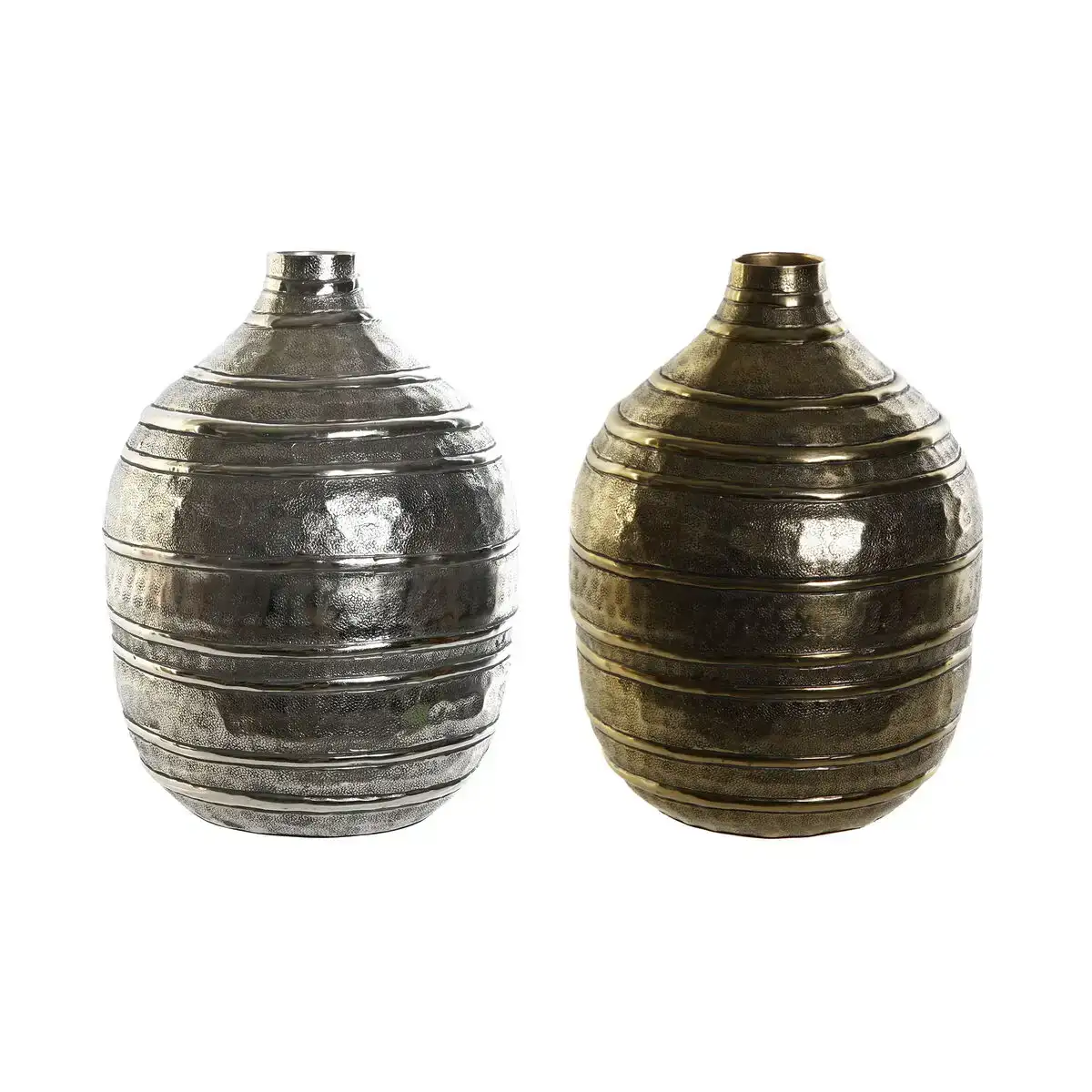 Vase dkd home decor 20 x 20 x 28 5 cm argente dore aluminium moderne 2 unites _9100. DIAYTAR COTE D'IVOIRE - Votre Plateforme pour un Shopping Inspiré. Explorez nos offres variées et découvrez des articles qui stimulent votre créativité et embellissent votre vie.