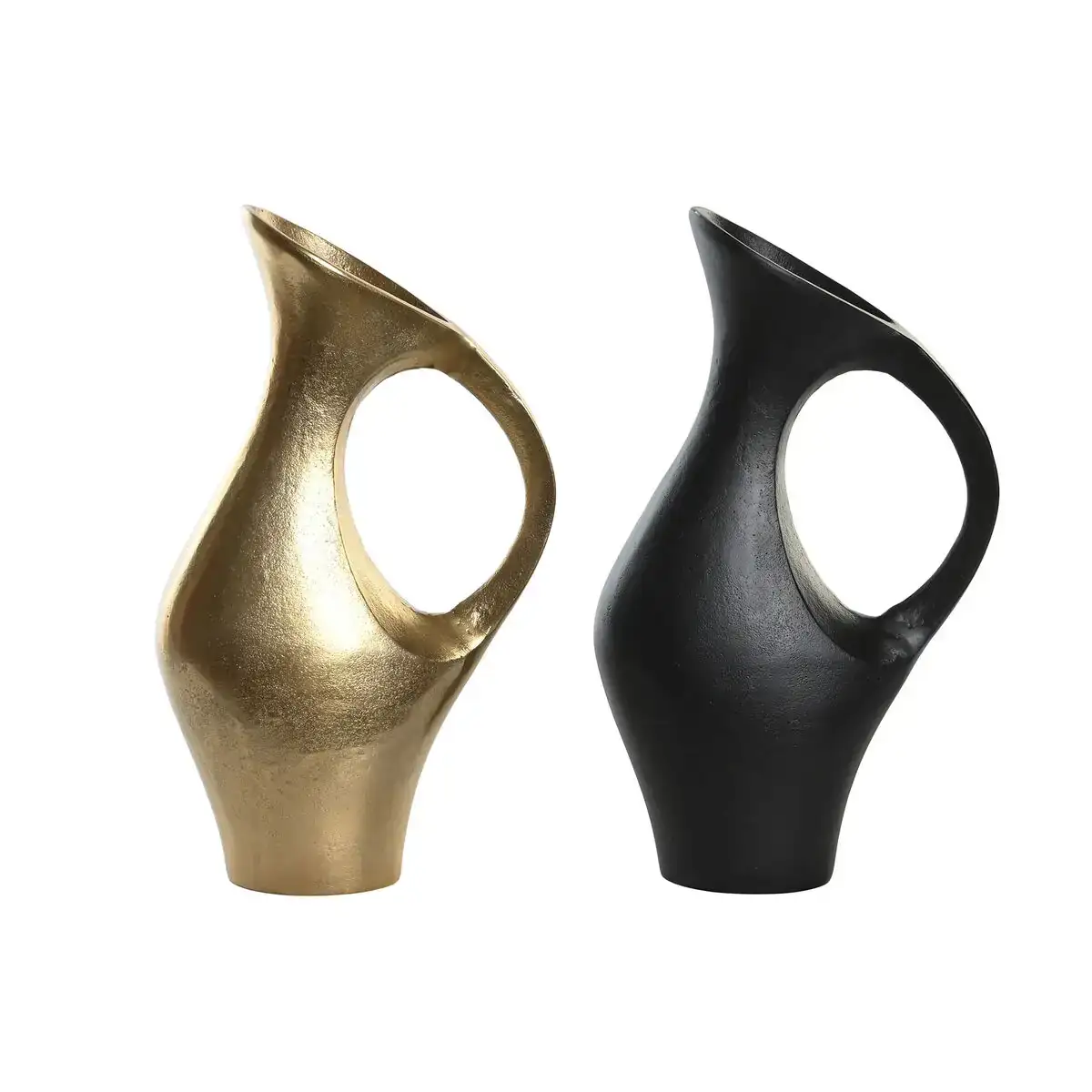 Vase dkd home decor 24 x 11 x 42 cm noir dore aluminium moderne 2 unites _3390. DIAYTAR COTE D'IVOIRE - L'Art de Vivre le Shopping Éthique. Parcourez notre gamme et choisissez des produits qui reflètent notre engagement envers des pratiques durables.