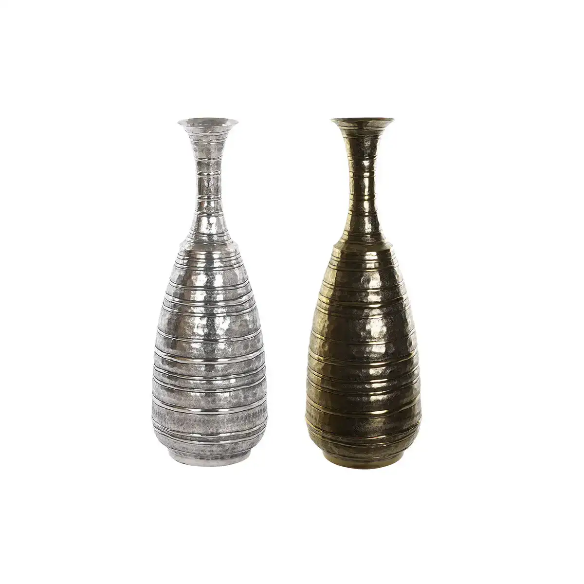 Vase dkd home decor 24 x 24 x 67 cm finition vieillie argente dore aluminium moderne 2 unites _2328. Entrez dans l'Univers de DIAYTAR COTE D'IVOIRE - Où le Shopping Devient une Découverte. Explorez nos rayons et dénichez des trésors qui illuminent votre quotidien.