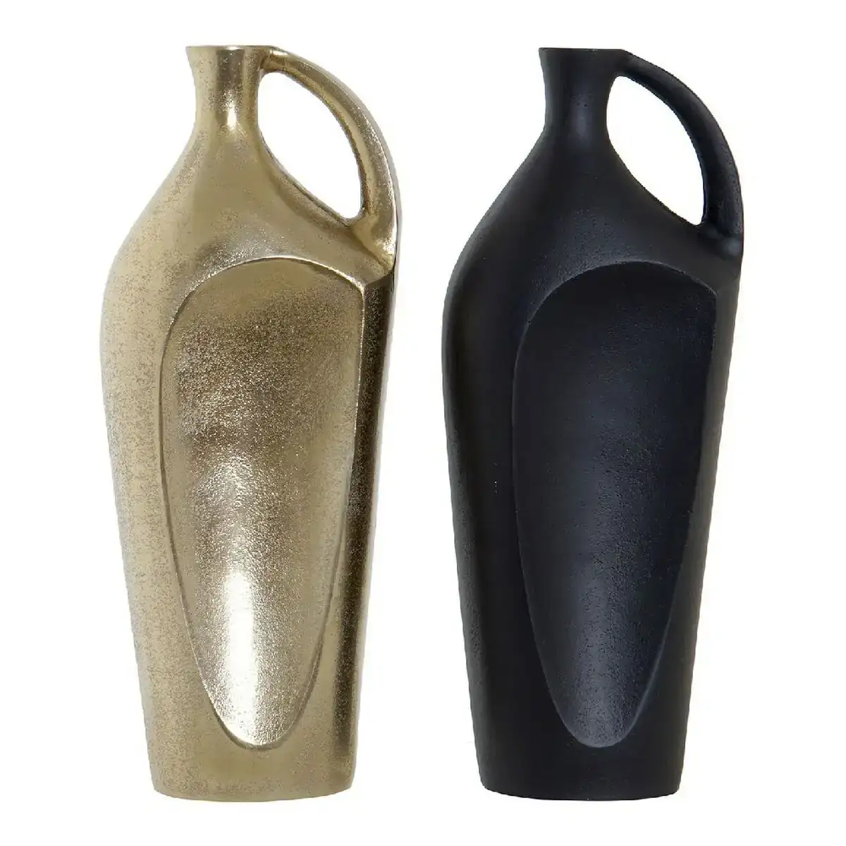 Vase dkd home decor avec des poignees 14 x 8 x 34 cm noir dore aluminium moderne 2 unites 14 x 8 x 34 cm 2 pcs _8241. Bienvenue chez DIAYTAR COTE D'IVOIRE - Où Chaque Objet a son Histoire. Découvrez notre sélection méticuleuse et choisissez des articles qui racontent l'âme du Côte d'Ivoire.