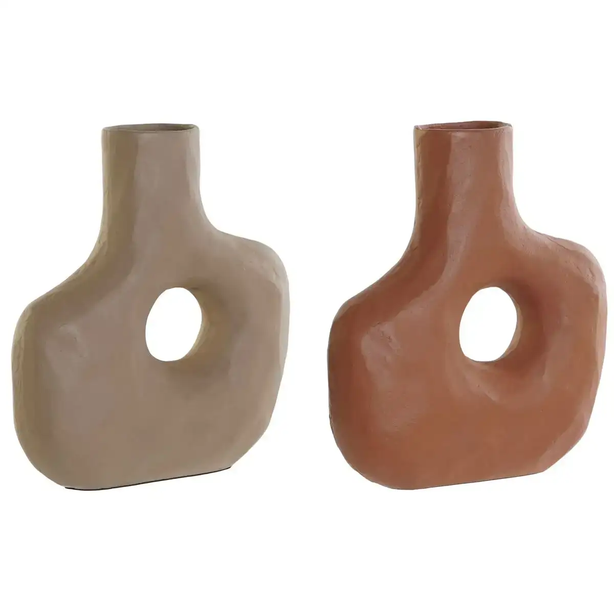 Vase dkd home decor beige terre cuite aluminium 27 x 9 x 30 cm 2 unites _3618. DIAYTAR COTE D'IVOIRE - Là où les Rêves de Shopping Deviennent Réalité. Naviguez à travers notre catalogue diversifié et choisissez parmi une variété d'articles qui feront de votre shopping une expérience inoubliable.