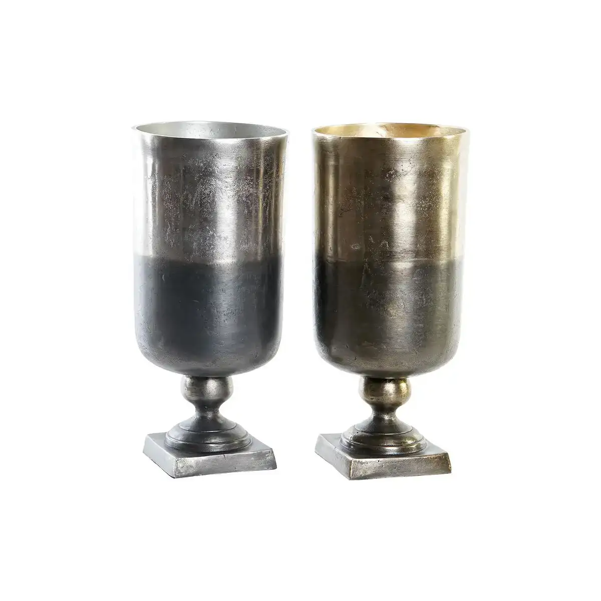 Vase dkd home decor bicolore aluminium moderne 15 x 15 x 33 cm 2 unites _7653. Bienvenue chez DIAYTAR COTE D'IVOIRE - Où l'Authenticité Rencontre l'Accessibilité. Explorez notre sélection abordable et découvrez des articles qui incarnent l'essence du Côte d'Ivoire.