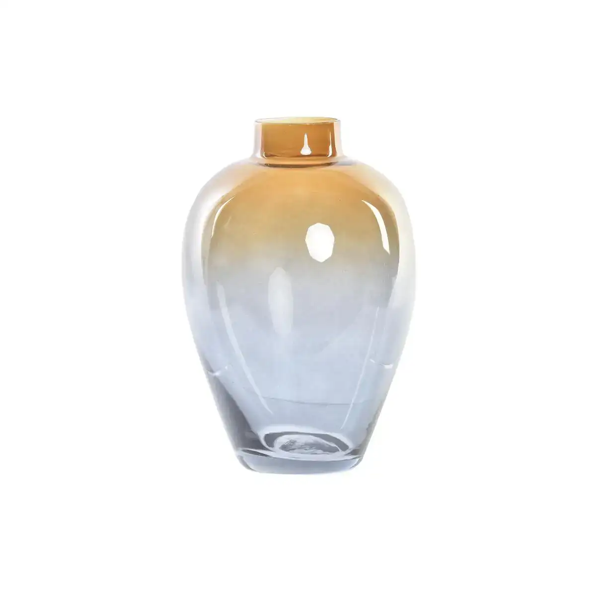 Vase dkd home decor bicolore verre 10 x 10 x 15 cm_1273. DIAYTAR COTE D'IVOIRE - Là où Choisir est un Acte d'Amour pour le Côte d'Ivoire. Explorez notre gamme et choisissez des produits qui célèbrent la culture et l'artisanat du pays.