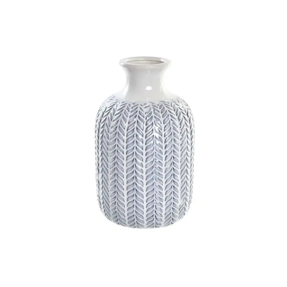 Vase dkd home decor bleu blanc porcelaine mediterraneen 16 x 16 x 25 cm_4490. Bienvenue sur DIAYTAR COTE D'IVOIRE - Là où Chaque Objet a une Âme. Plongez dans notre catalogue et trouvez des articles qui portent l'essence de l'artisanat et de la passion.