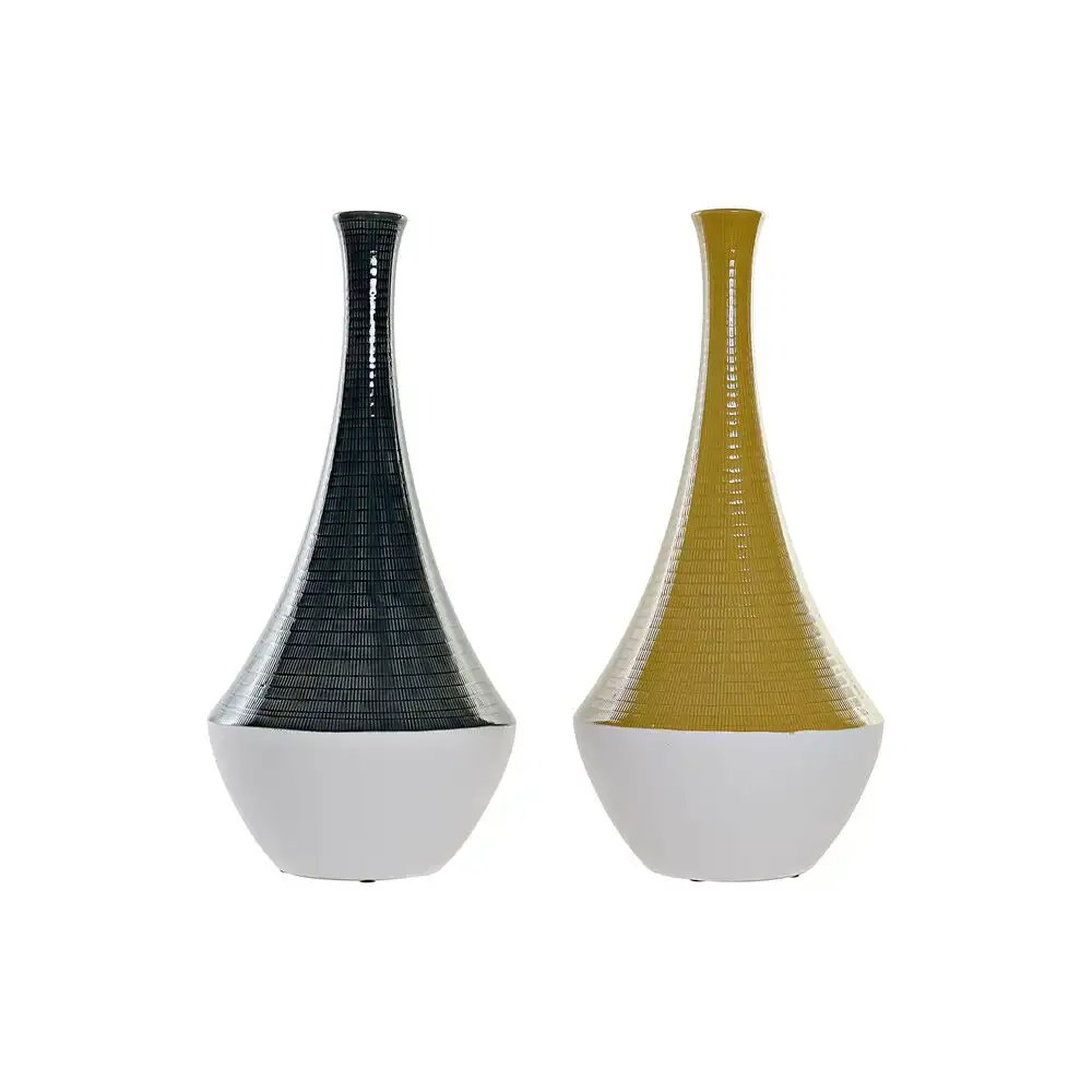 Vase dkd home decor bleu ocre bicolore gres 23 x 23 x 51 cm 2 unites _3868. DIAYTAR COTE D'IVOIRE - Votre Destination Shopping Exquise. Explorez notre boutique en ligne et découvrez des trésors qui ajoutent une touche de sophistication à votre style et à votre espace.