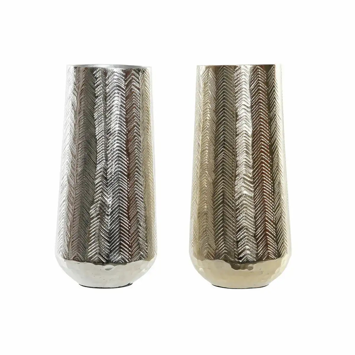Vase dkd home decor dore argente aluminium moderne 11 x 11 x 23 5 cm 2 unites _1011. DIAYTAR COTE D'IVOIRE - Où Chaque Produit est une Promesse de Qualité. Explorez notre boutique en ligne et choisissez des produits qui répondent à vos exigences élevées.