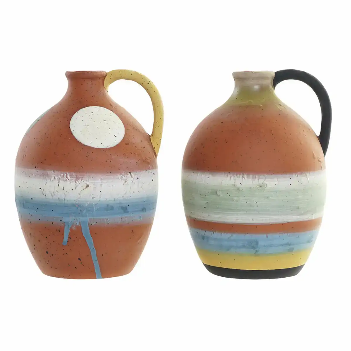 Vase dkd home decor multicouleur terre cuite 14 5 x 14 x 20 cm 2 unites _9325. DIAYTAR COTE D'IVOIRE - Votre Portail Vers l'Élégance Accessible. Parcourez notre boutique en ligne pour découvrir des produits qui incarnent le luxe à des prix abordables.