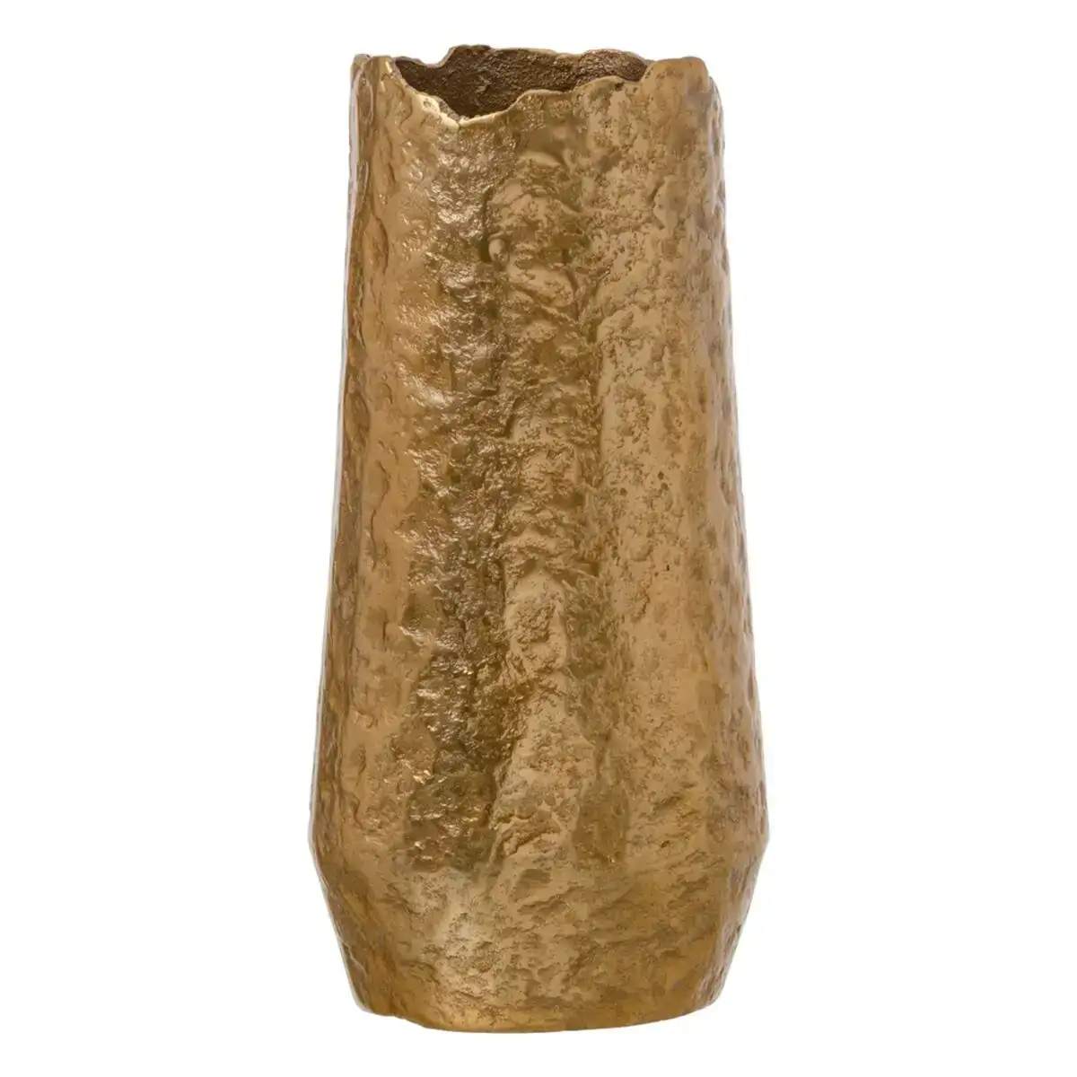 Vase dore aluminium 18 x 18 x 36 cm_6198. DIAYTAR COTE D'IVOIRE - Où la Qualité est Notre Engagement. Explorez notre boutique en ligne pour découvrir des produits conçus pour vous apporter satisfaction et plaisir.