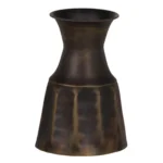 Vase dore metal 15 x 15 x 22 cm_5099. DIAYTAR COTE D'IVOIRE - Où Choisir est un Plaisir Responsable. Explorez notre boutique en ligne et adoptez des produits qui reflètent notre engagement envers la durabilité.