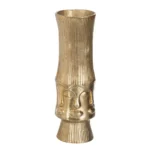 Vase dore metal 15 x 15 x 46 cm_7243. Bienvenue sur DIAYTAR COTE D'IVOIRE - Là où Chaque Objet a une Âme. Plongez dans notre catalogue et trouvez des articles qui portent l'essence de l'artisanat et de la passion.