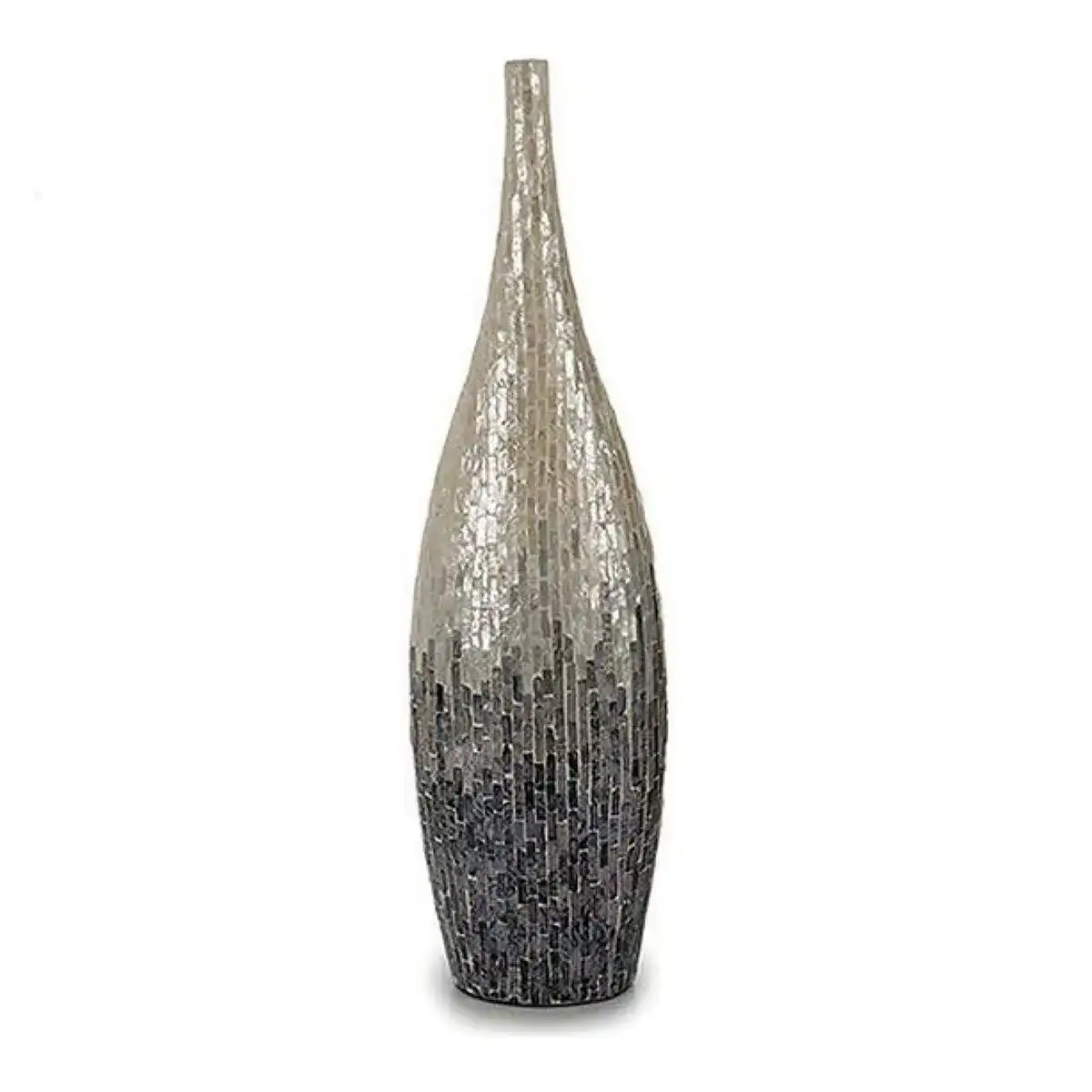 Vase gris 16 x 90 x 25 cm _5022. DIAYTAR COTE D'IVOIRE - L'Art de Choisir, l'Art de S'émerveiller. Explorez notre gamme de produits et laissez-vous émerveiller par des créations authentiques et des designs modernes.