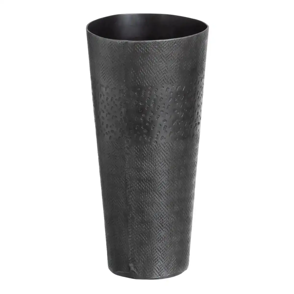 Vase gris metal 15 x 15 x 31 cm_3141. Entrez dans l'Univers de DIAYTAR COTE D'IVOIRE - Votre Destination de Shopping Complète. Découvrez des produits qui reflètent la diversité et la richesse culturelle du Côte d'Ivoire, le tout à portée de clic.