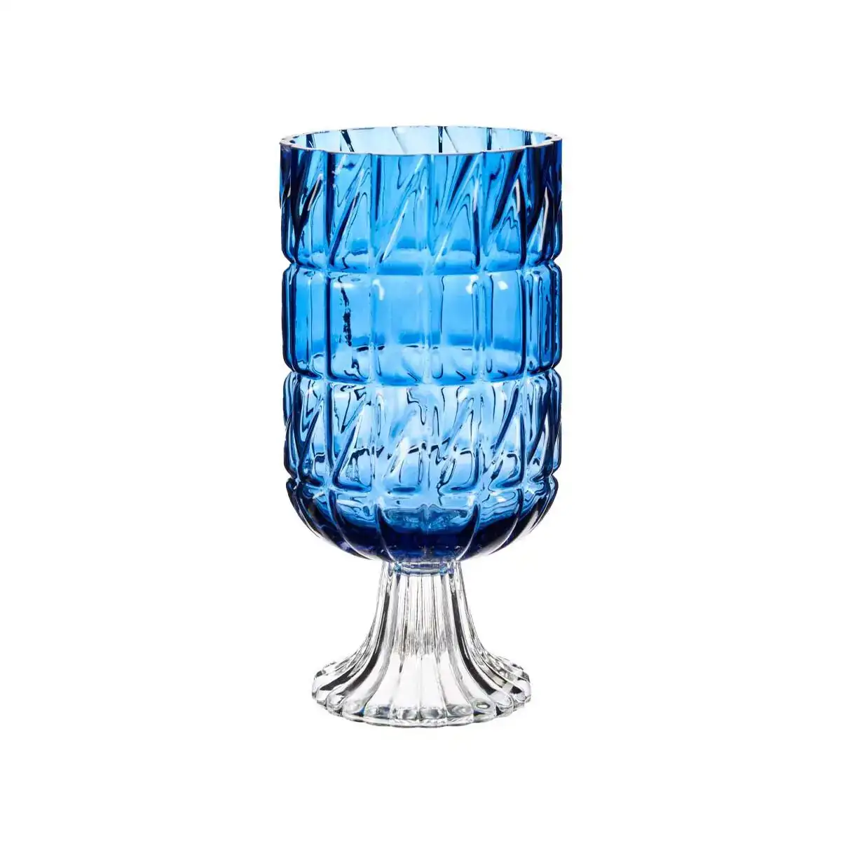 Vase taille bleu verre 13 x 26 5 x 13 cm 6 unites _6213. DIAYTAR COTE D'IVOIRE - Votre Passage vers l'Éclat et la Beauté. Explorez notre boutique en ligne et trouvez des produits qui subliment votre apparence et votre espace.