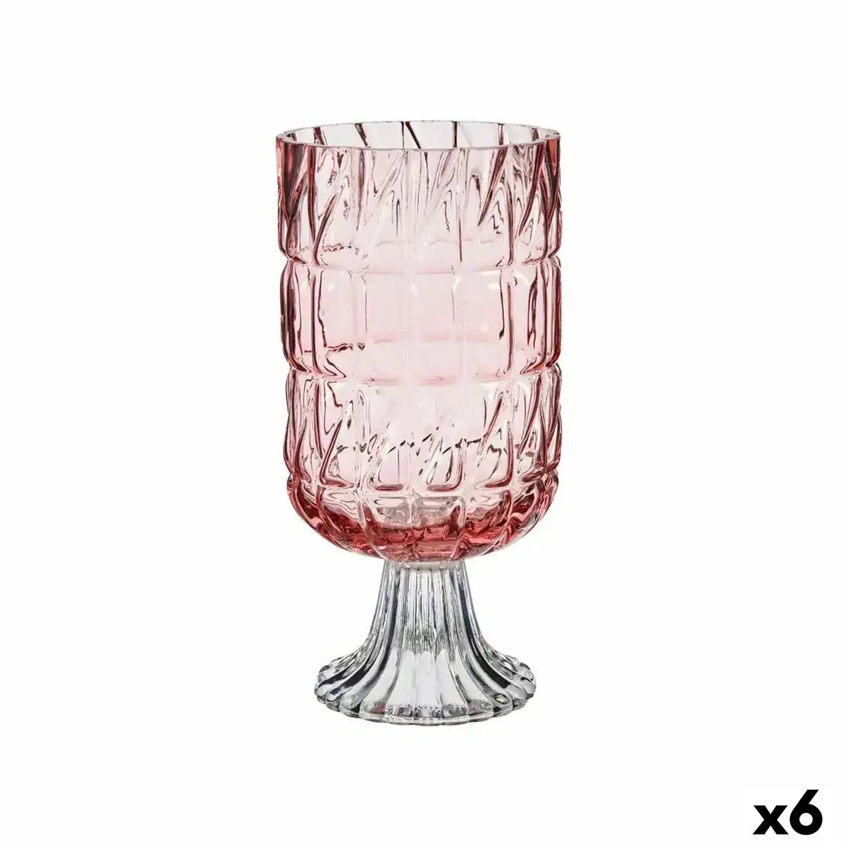 Vase taille rose clair verre 13 x 26 5 x 13 cm 6 unites _7428. DIAYTAR COTE D'IVOIRE - Votre Destination Shopping d'Exception. Parcourez nos rayons virtuels et choisissez des produits qui incarnent l'excellence et la diversité.