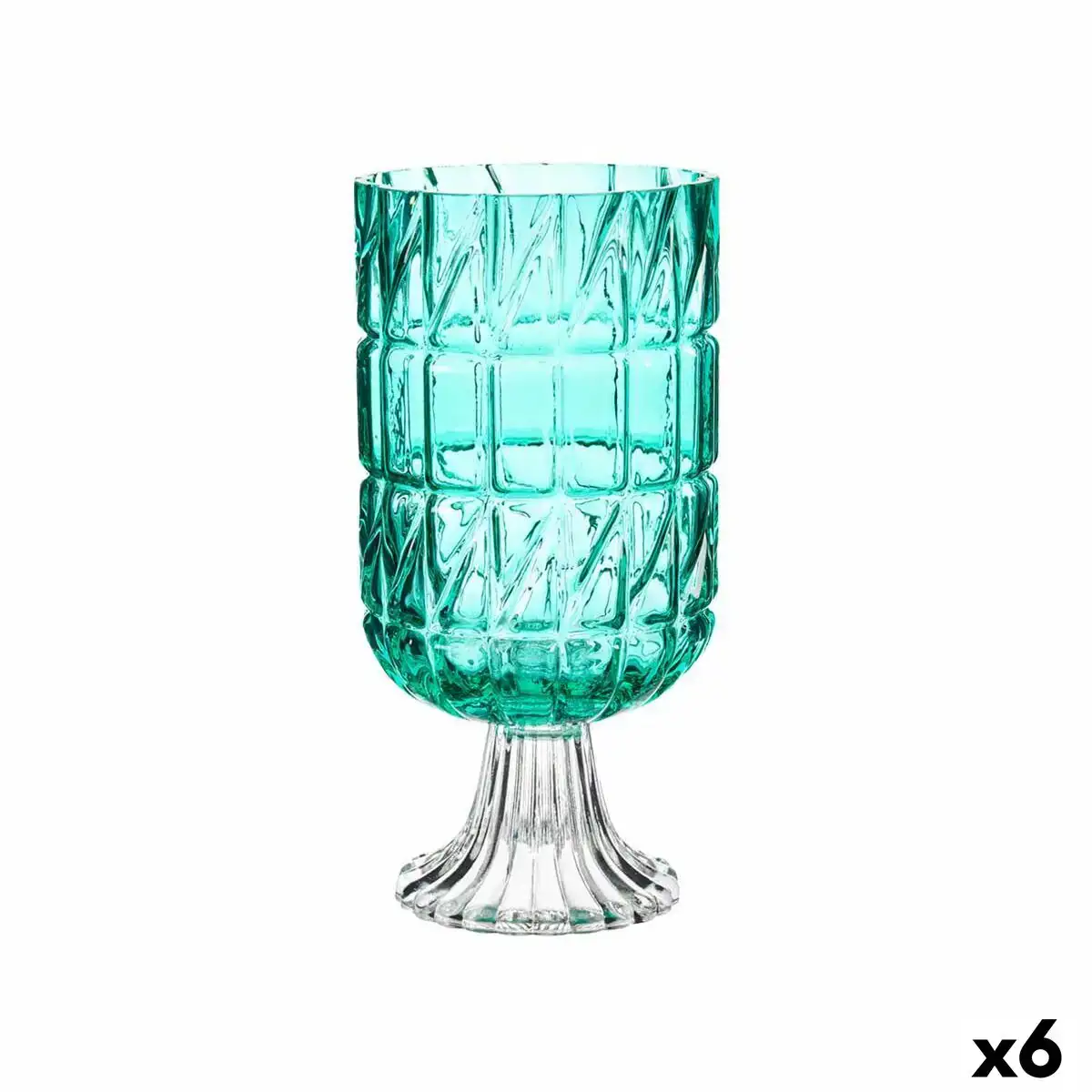 Vase taille turquoise verre 13 x 26 5 x 13 cm 6 unites _2227. Entrez dans l'Univers de DIAYTAR COTE D'IVOIRE - Où Choisir est un Voyage. Explorez notre gamme diversifiée et trouvez des articles qui répondent à tous vos besoins et envies.