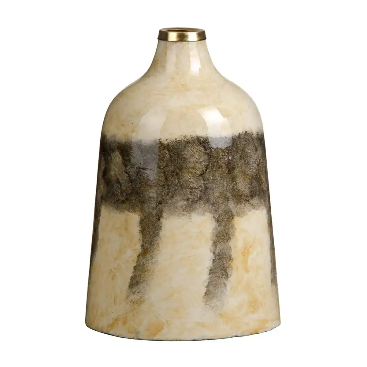 Vase verre gris creme 17 x 17 x 25 cm_9679. DIAYTAR COTE D'IVOIRE - Où Chaque Détail Compte. Parcourez nos produits soigneusement sélectionnés et choisissez des articles qui correspondent à votre style et à vos valeurs.