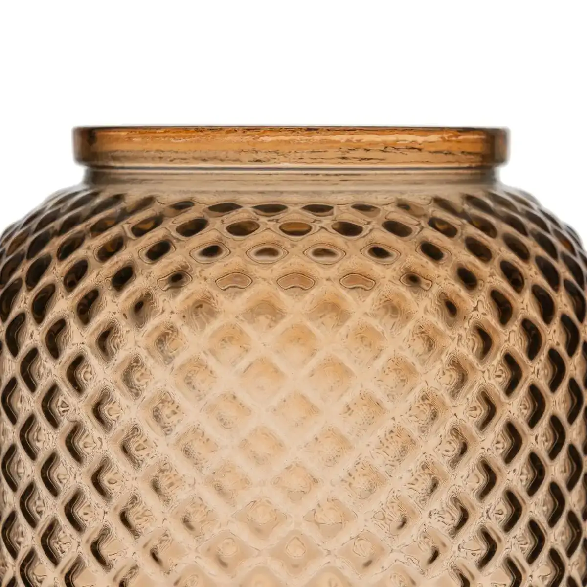 Vase verre recycle caramel 19 x 19 x 19 cm_5924. Bienvenue chez DIAYTAR COTE D'IVOIRE - Où Chaque Détail Fait la Différence. Découvrez notre sélection méticuleuse et choisissez des articles qui répondent à vos exigences.