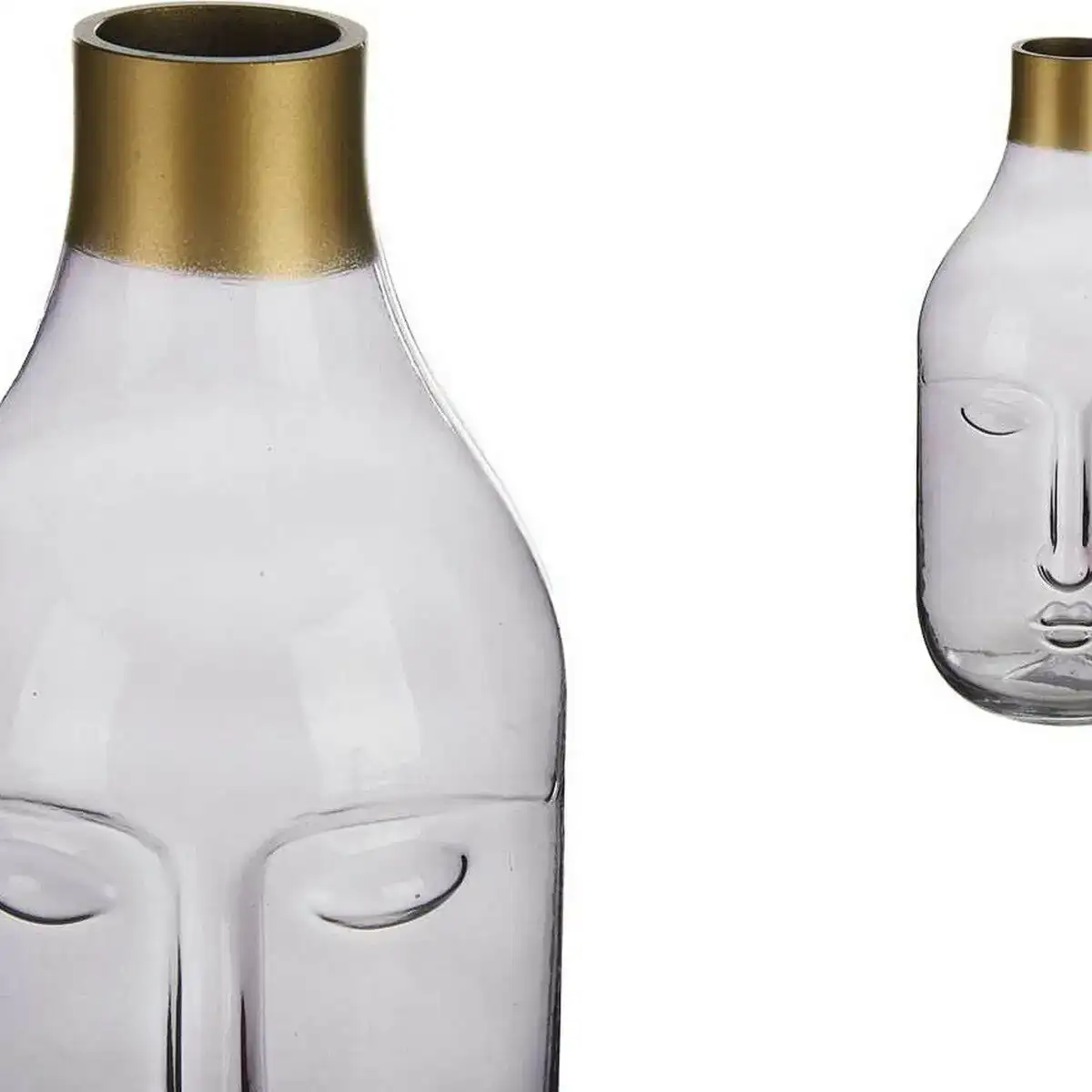 Vase visage gris verre 11 x 24 5 x 12 cm _2966. DIAYTAR COTE D'IVOIRE - L'Écrin de Vos Désirs Shopping. Parcourez notre boutique en ligne et explorez des produits minutieusement choisis pour répondre à vos envies les plus exigeantes.