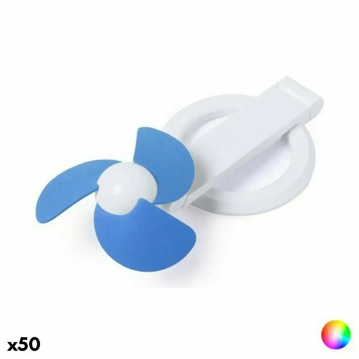 Ventilateur portable pliable 145389 bicolore 50 unites _5572. DIAYTAR COTE D'IVOIRE - Votre Destination pour un Shopping Éclairé. Parcourez notre boutique en ligne pour découvrir des produits de qualité qui embelliront votre quotidien.